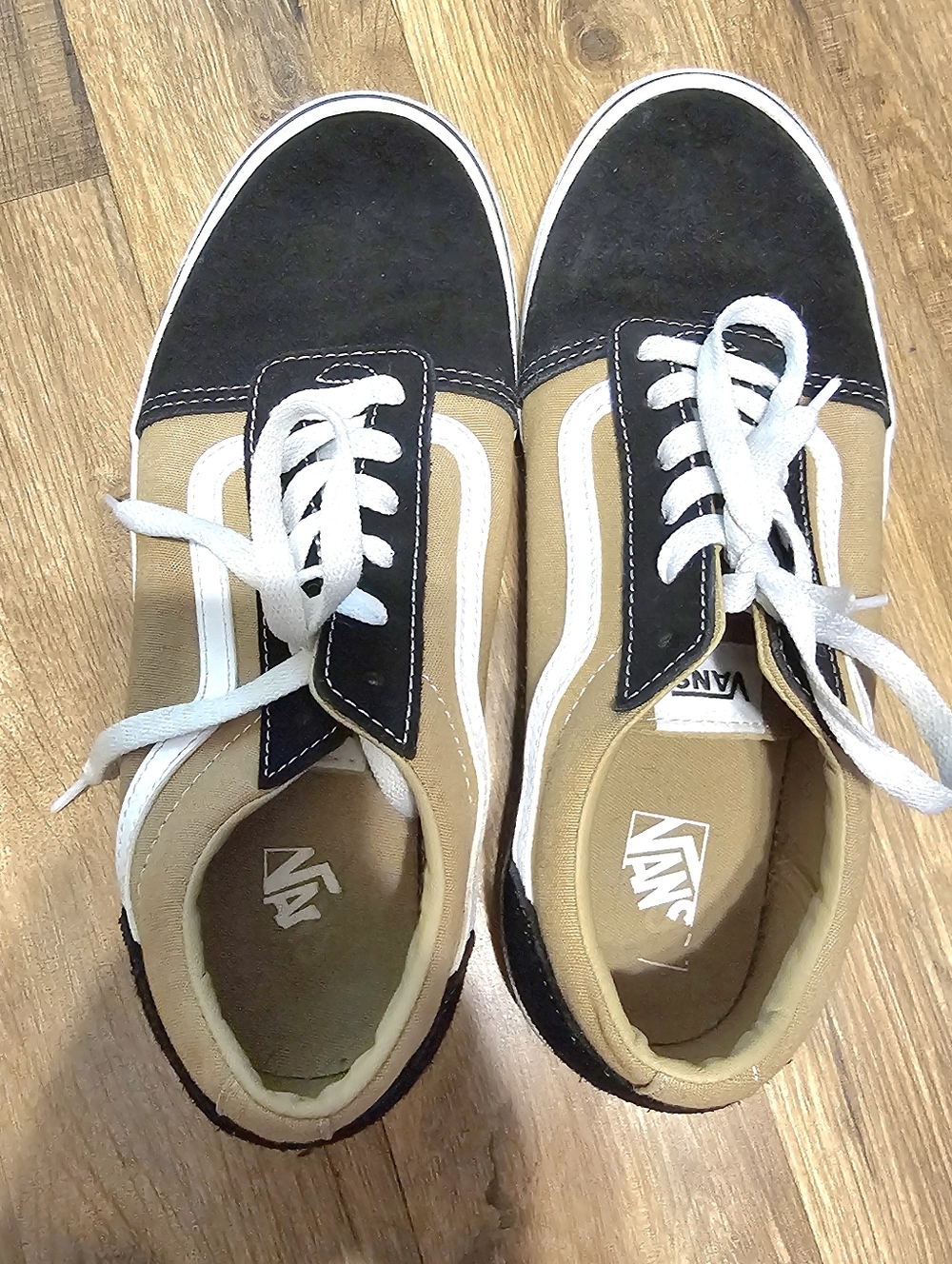 Vans Old school Black And Brown Sneakers Boys Size 7 Youth